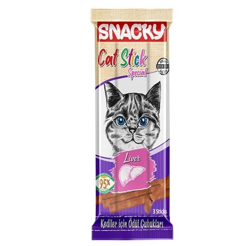 Snacky Ciğerli Stick Kedi Ödülü 3 X 5 GR | SRC: Barcode: 8682631201838